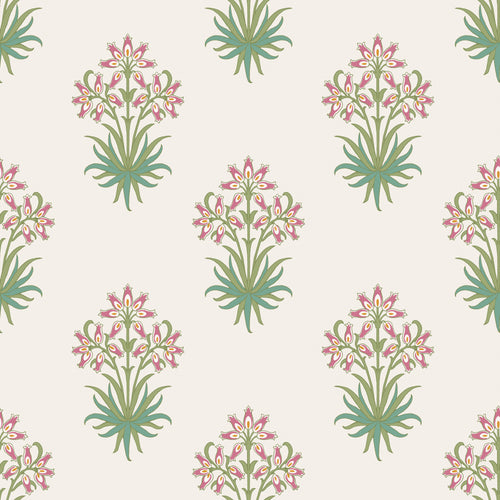 William Morris at Home Vliesbehang - Hyacinth Flower Pink Cedar