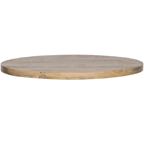 WOOOD tafelblad rond Tablo - Mango - White Wash - 120x120 - vtwonen shop