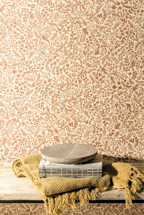 Masureel behang bloemen rood - 53 cm x 10.05 m - 632023