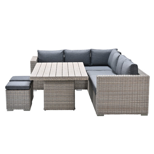 Garden Impressions lounge dining set Tennessee vintage willow - texfiber 5-delig - vtwonen shop