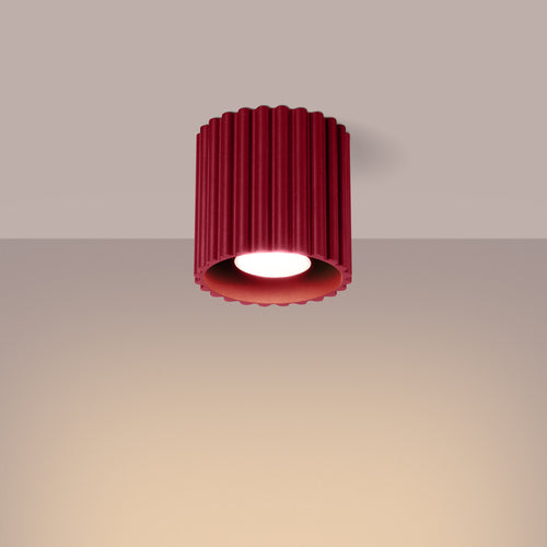 Sollux Lighting Plafondlamp AURA 1 bordeaux GU10 - 10x10x10cm