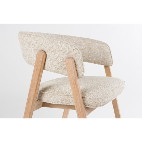 Zuiver Bright Eetkamerstoel Armleuning Beige