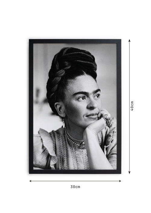 Zwarte lijst met kader 40x30 Kahlo - vtwonen shop