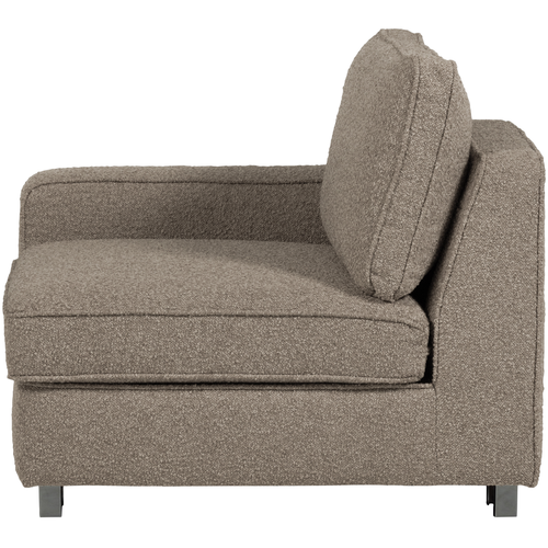 vtwonen element 1-zits met arm links Lazy - Bouclé - Zand - vtwonen shop