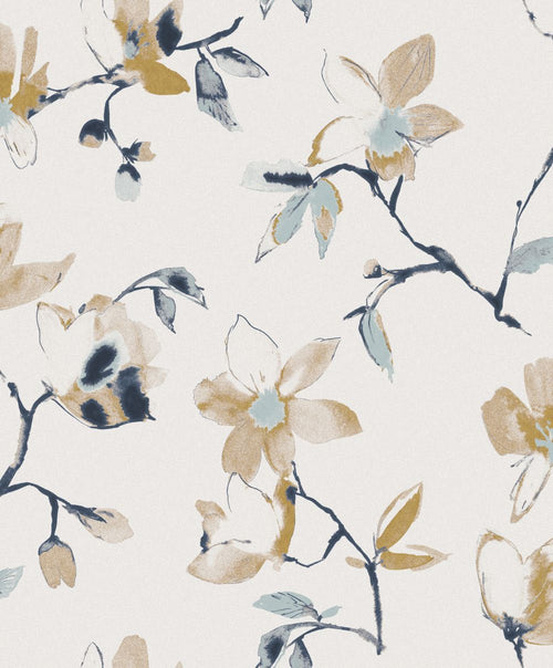 Masureel behang bloemen beige - 53 cm x 10.05 m - 631931 - vtwonen shop
