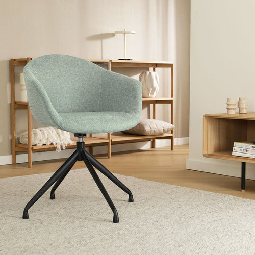 Nolon Nola-Otis Draaibare Eetkamerstoelen Set - Zacht Groen - Zwart - vtwonen shop