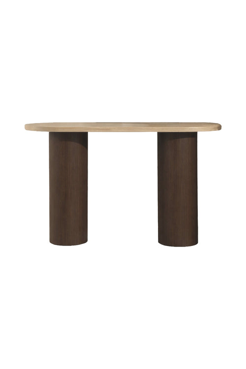 Rebellenclub  Kaloria Sidetable - 130 x 40 cm - Mokka / Travertin