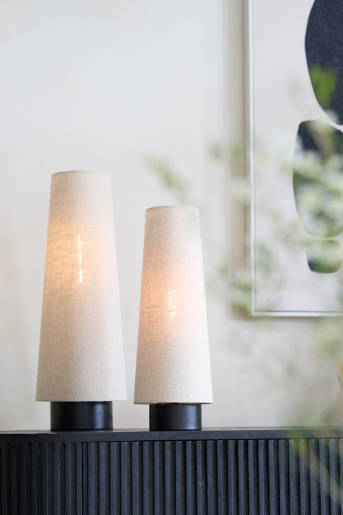Light & Living tafellamp HOWIE - Ø15x42cm - bruin