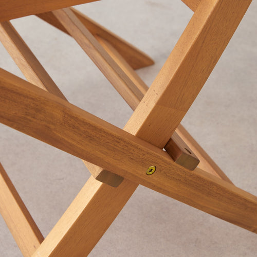 Tikamoon Set van 2 massief acaciahouten tuinstoelen - Bruin