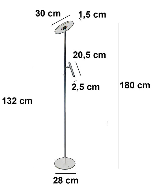 Freelight vloerlamp Stanza - 2 lichts - 30  x 180.5   cm - zwart - vtwonen shop