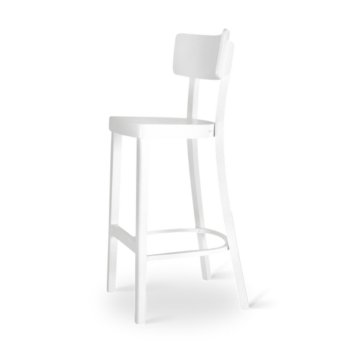 Fameg Felix houten barkruk wit - 75 cm - vtwonen shop