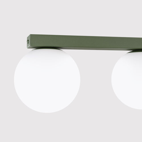 Sollux Lighting Plafondlamp YOLI 3 olijfgroen - 50x12x14,5cm