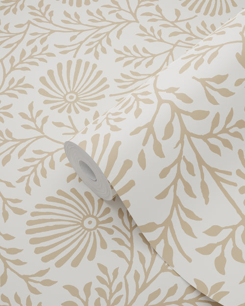 ESTAhome behang vintage bloemen beige - 50 x 900 cm - 131511 - vtwonen shop