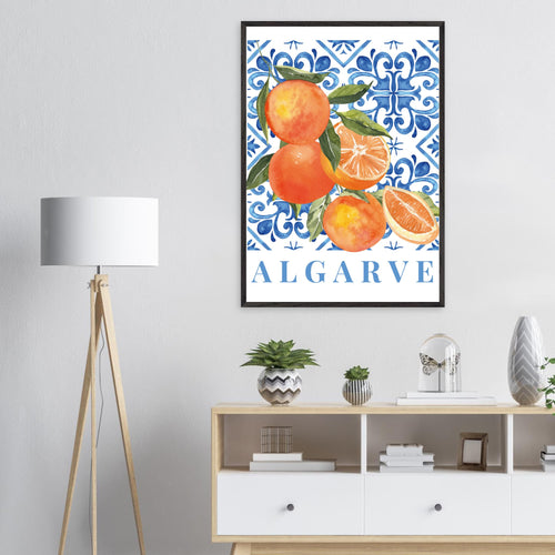 Artfulprints Poster Fruits - Oranges in the Algarve   - 70x100 cm - Meerkleurig