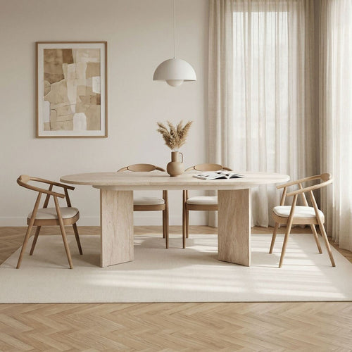 Calicosy - Eettafel LOU - Donker hout 160x90x75 cm