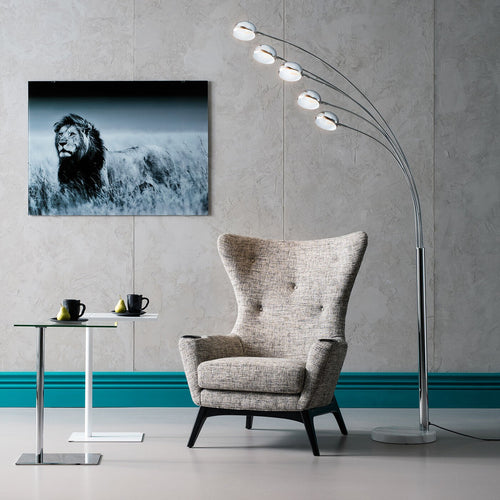 Kare Design Vloerlamp Five Fingers 201cm chroom - vtwonen shop