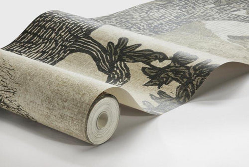 Borastapeter fotobehang jungle-motief grijs - 360 x 265 cm - 660787