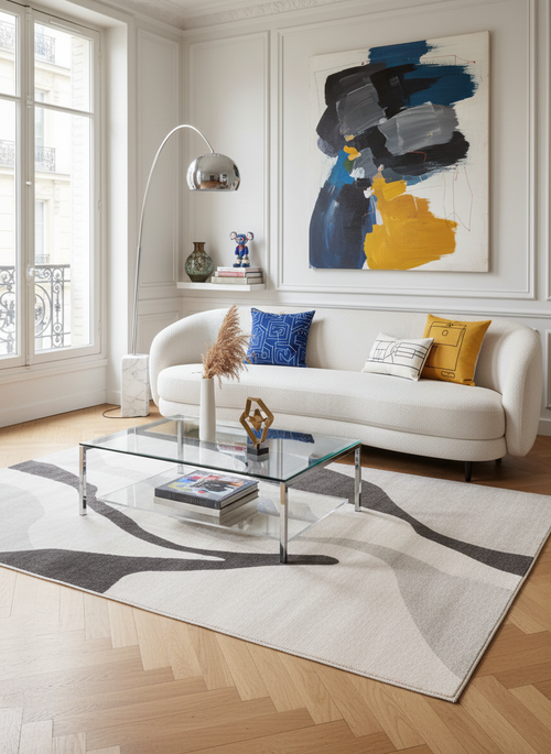 AFK Living vloerkleed Joucas - zeer zacht - grijs - 200x290 cm
