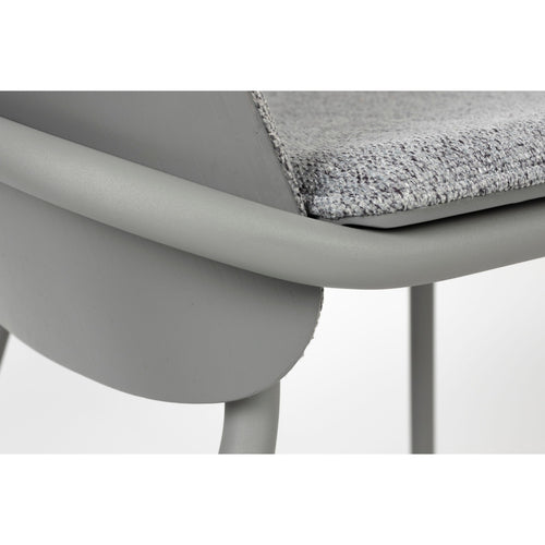 Zuiver Clip Eetkamerstoelen  Grijs - Set van 2