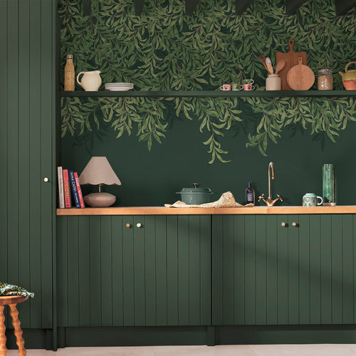 William Morris at Home Fotobehang Willow Bough Deep Green - vtwonen shop