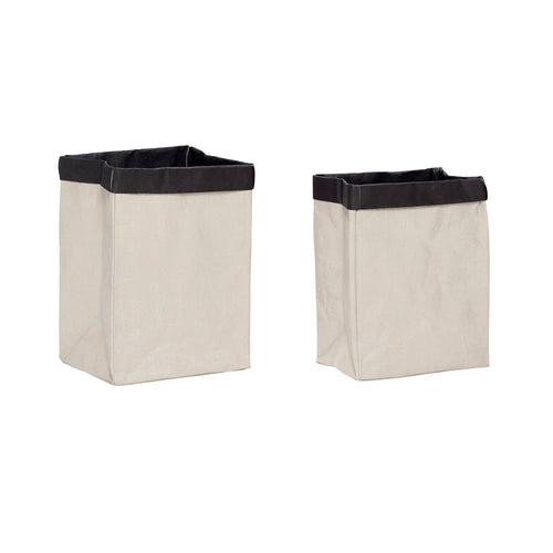 Hübsch wasmand Landromat - papier - 38x25xh50, 39x34xh55cm