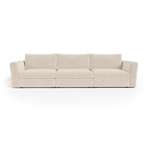 Sia Home - Modulaire bank NEST - zacht aanvoelende geweven stof  307cm