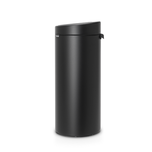 Brabantia Touch Bin New afvalemmer, 30 liter, kunststof binnenemmer - Mineral Moonlight Black