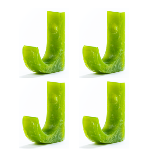 Brût Homeware | Set van 4 Kapstokhaken | Pavone | Groen