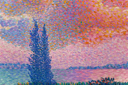 Canvas 60x40 Afdruk Roze Wolk