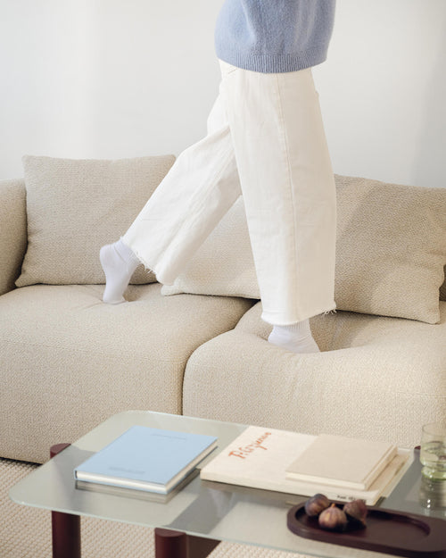 noo.ma Flom 2-zits bank - Chocolate Brown Bouclé, soft zitcomfort
