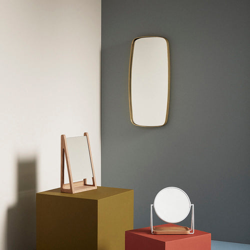 Hübsch wandspiegel Retro - ijzer/spiegelglas - 29x2xh59cm