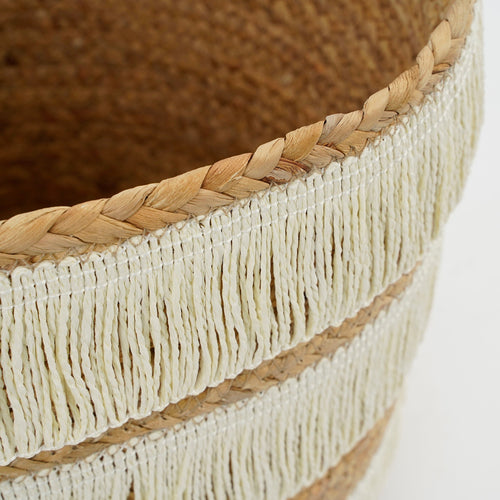 Mica Decorations Opbergmand - Set van 2 - H30 x Ø32 cm - Waterhyacint - Bruin - vtwonen shop