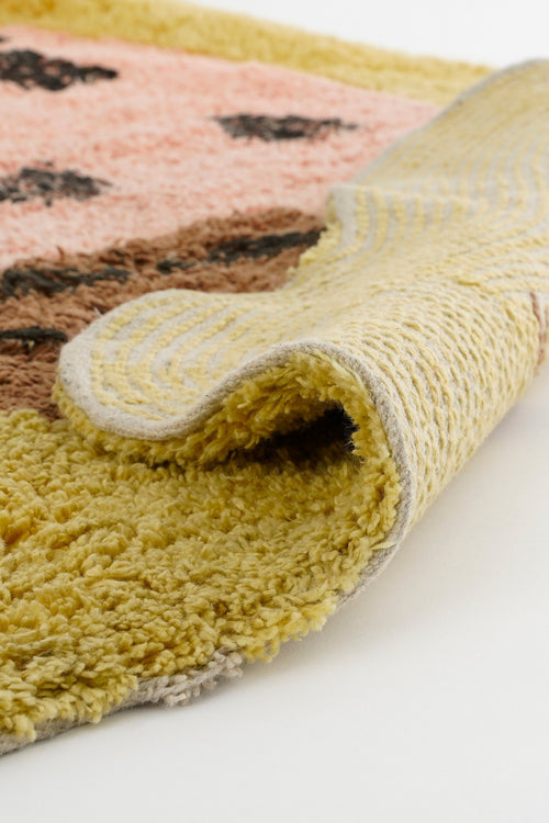 In The Mood Collection Vloerkleed Aardbei - L120 x B95 cm - Katoen - Roze - vtwonen shop