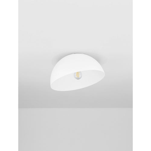 Nova Luce ONIA  Onia 30cm komvormige plafondlamp, halfverzonken, zandwit, E27, 1x12W