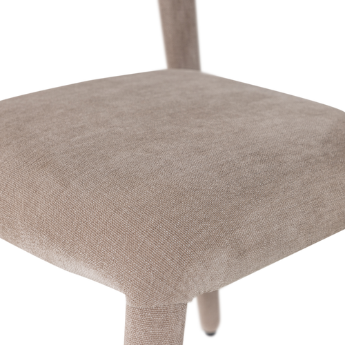 WOOOD eetkamerstoel Sile - Linnenlook - Zand - Set Van 2 - 80x57x55