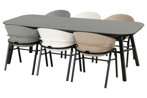 Hartman Tuintafel Tubb - Zwart Keramiek Aluminium - 240x100x75cm - vtwonen shop