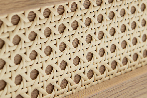 Rebellenclub Salontafel Berley - Eiken met Rattan