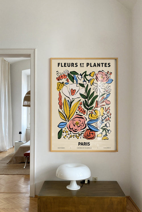 Zoe - Fleurs et Plantes - Paris - PSTR studio Kunst Poster - vtwonen shop