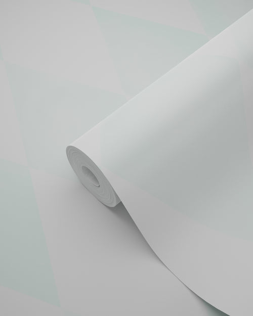 Origin Wallcoverings behang wieberruit-motief mat wit en mintgroen - 53 cm x 10.05 m - 337218