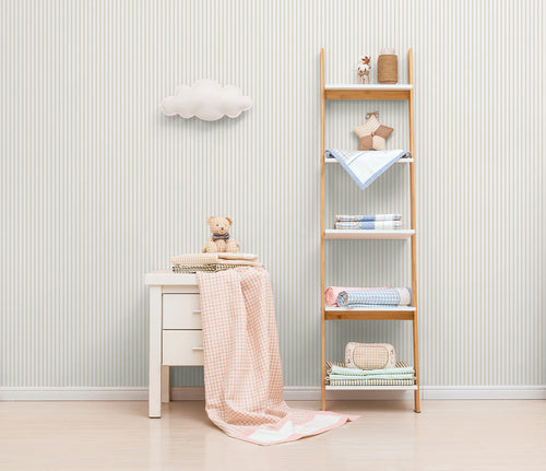 Sanders & Sanders behang strepen beige en wit - 53 cm x 10 m - 640313