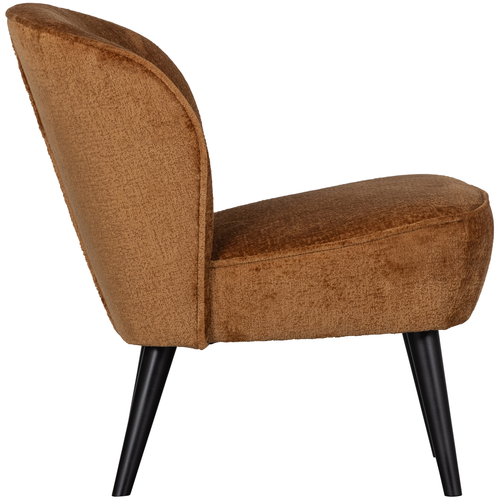 WOOOD fauteuil Sara - Velvet - Cognac - 59x71x70 - vtwonen shop