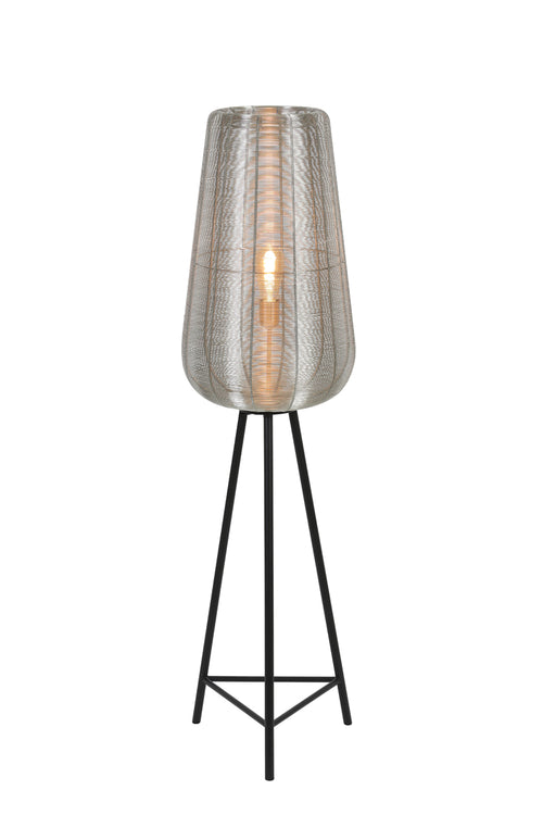 Light & Living vloerlamp ADETA - Ø37x135cm - zilver