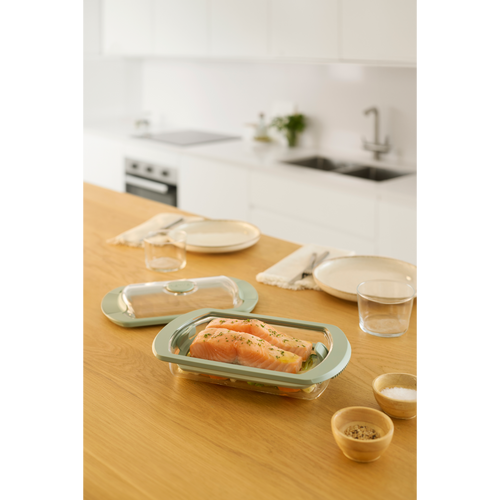 Lékué Glazen Stoomkoker en handleiding En.