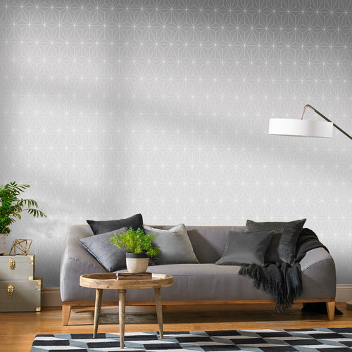 Graham & Brown Vliesbehang - Prism Silver