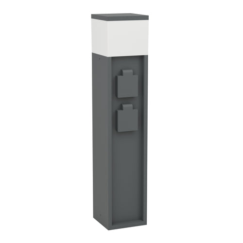 EGLO stopcontact zuil buiten Park5 - e27 - 50 cm - antraciet/wit