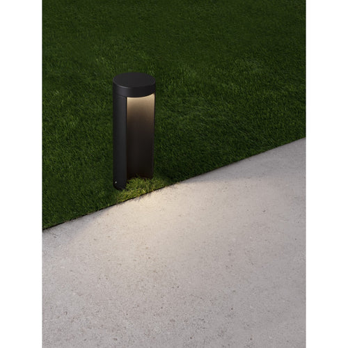 Merano Hamilton Sokkellamp voor buiten Zwart aluminium, helder glas LED 8,5W 470Lm 3000K IP54