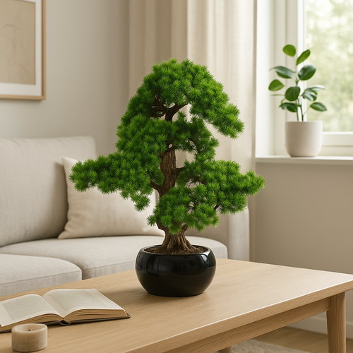 Flourify - kunstplant - Bonsai dennen - 60 cm