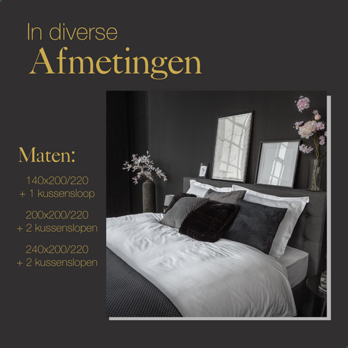 Ten Cate premium - dekbedovertrekset - 140x200/220 - 100% katoen satijn - wit