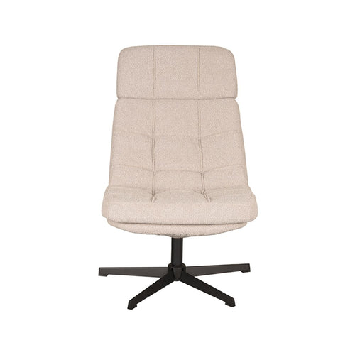 LABEL51 Fauteuil Alvar - Naturel Bouclé - 57x53x83cm - vtwonen shop