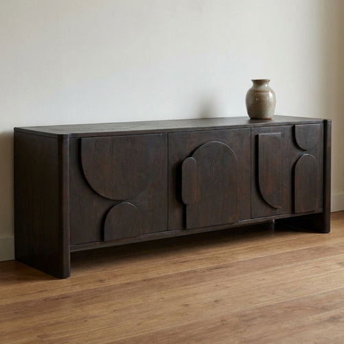 Starfurn Tv-meubel Zana - Donkerbruin Hout - 150x40x55cm